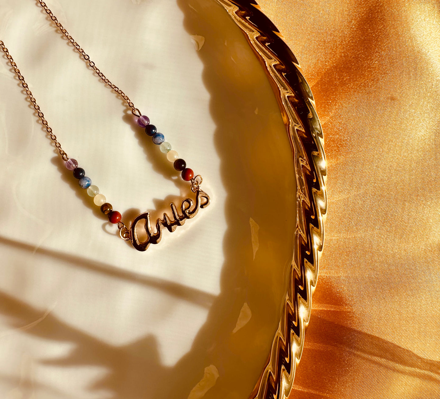 Rainbow Chakra Zodiac Necklaces